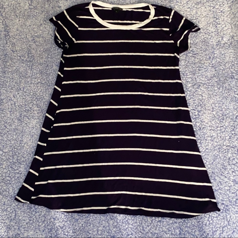 Navy and white striped dress 🦋